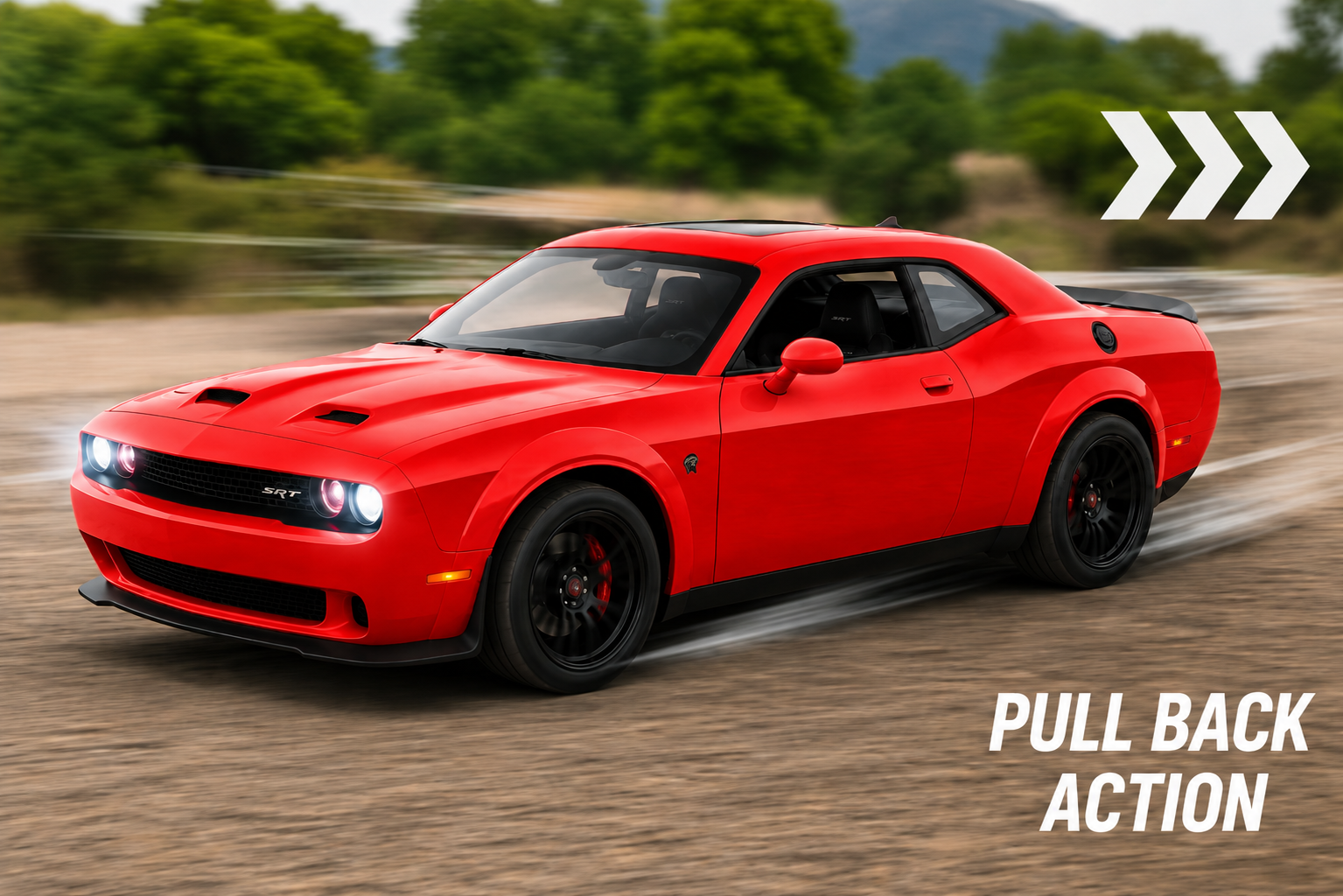 Die-Cast Muscle Car with Sound & Light