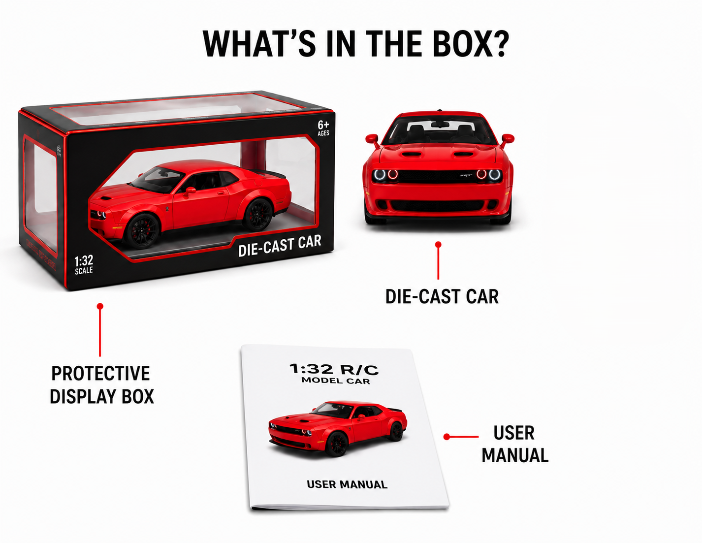 Die-Cast Muscle Car with Sound & Light