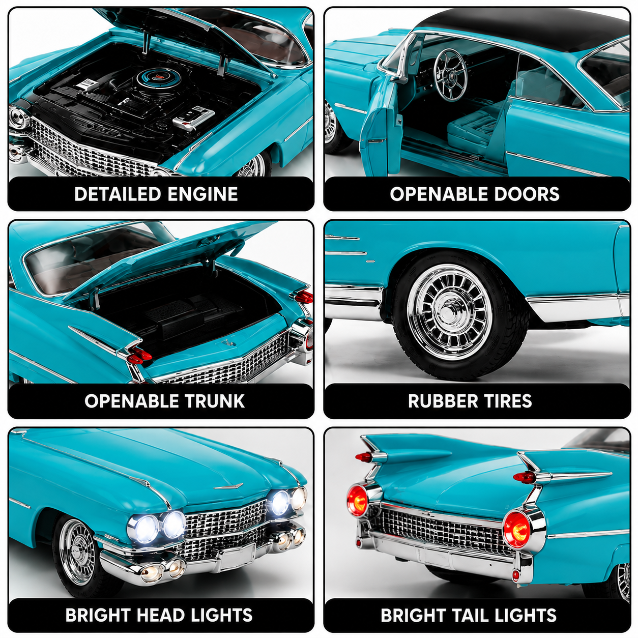 1:32 Die-Cast Classic Vintage Car