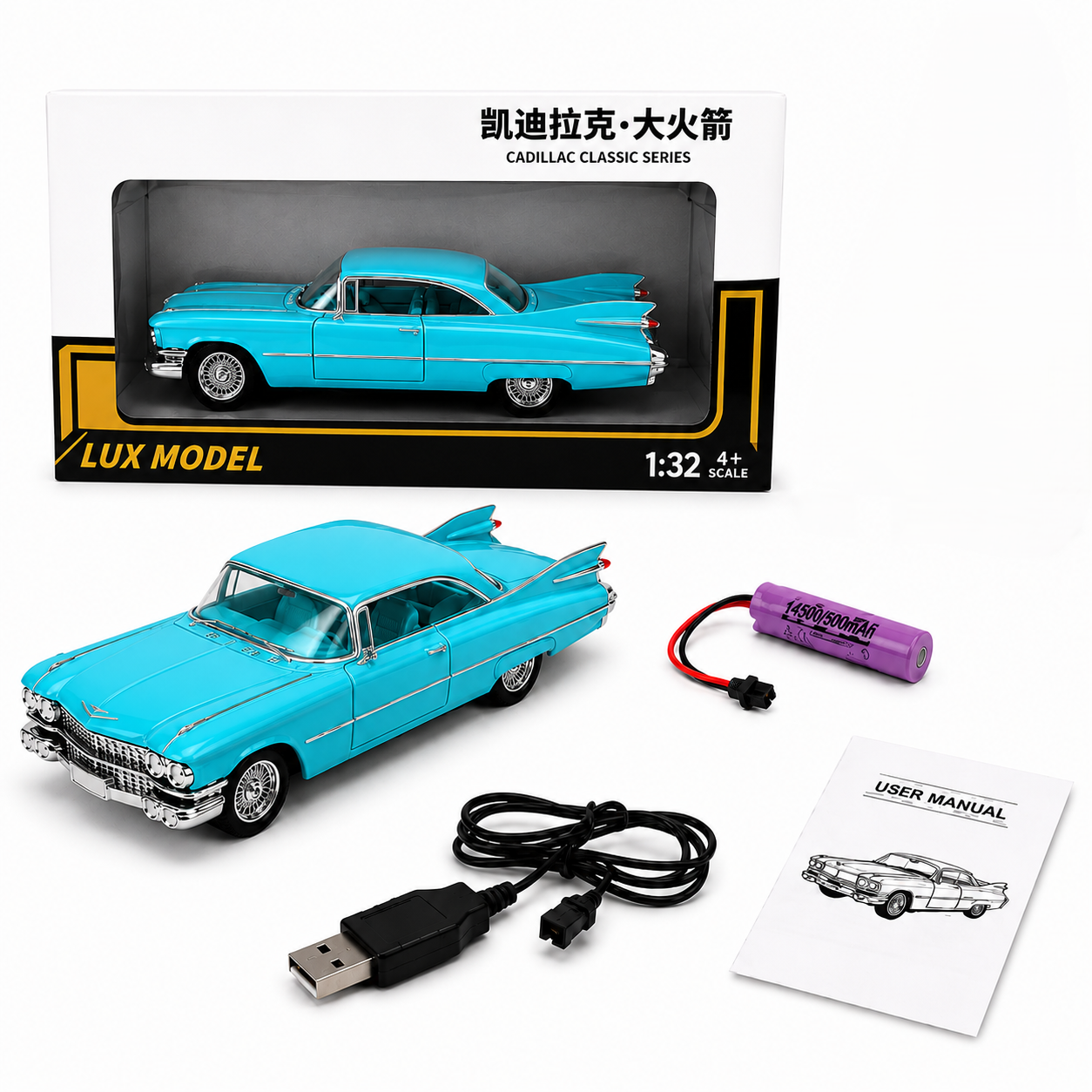 1:32 Die-Cast Classic Vintage Car