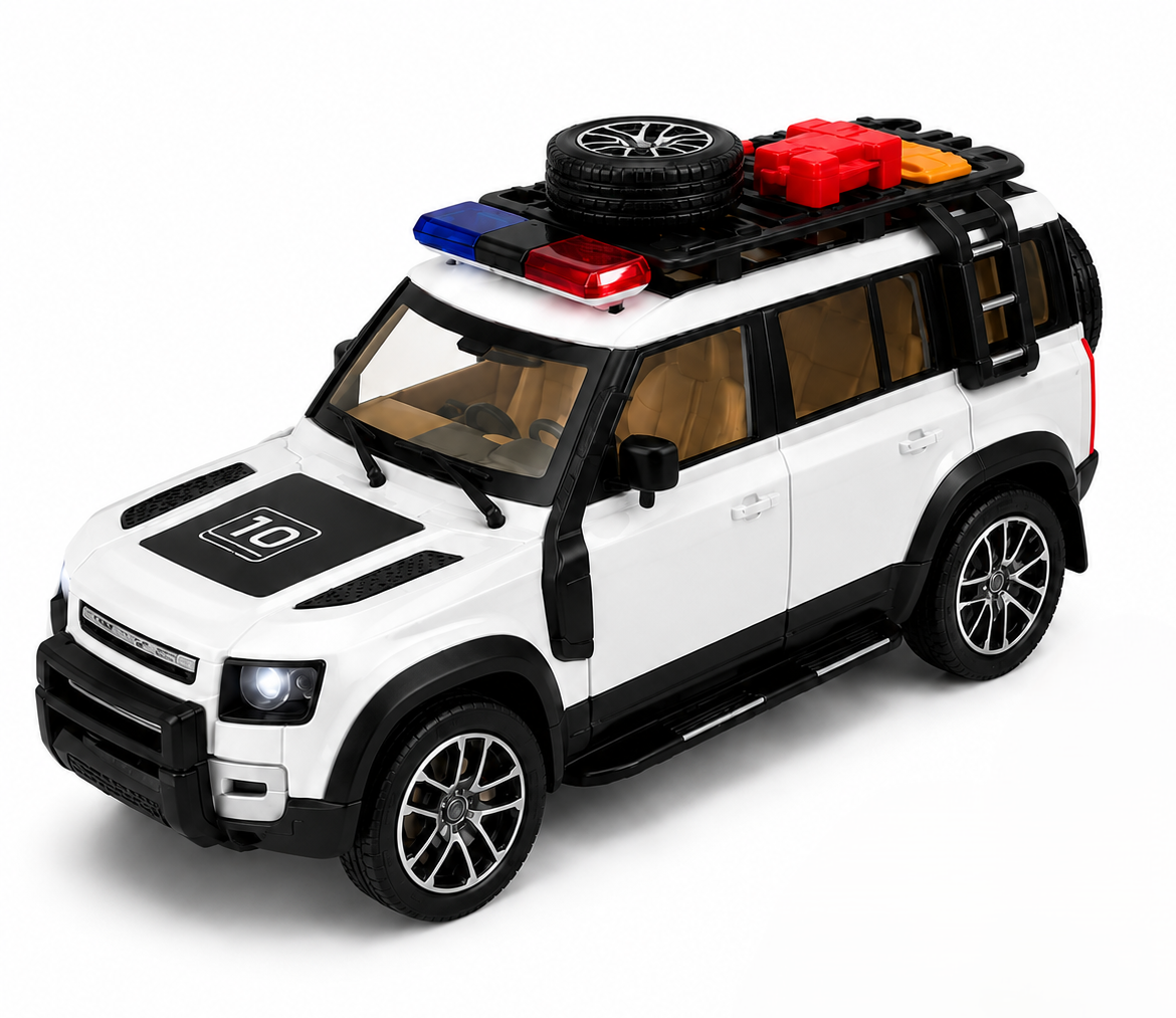 1:22 Scale Die-Cast Alloy SUV with Pull Back Action, Light & Sound