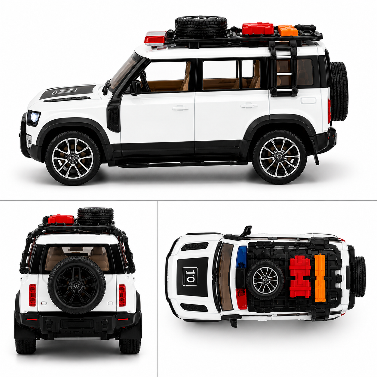 1:22 Scale Die-Cast Alloy SUV with Pull Back Action, Light & Sound