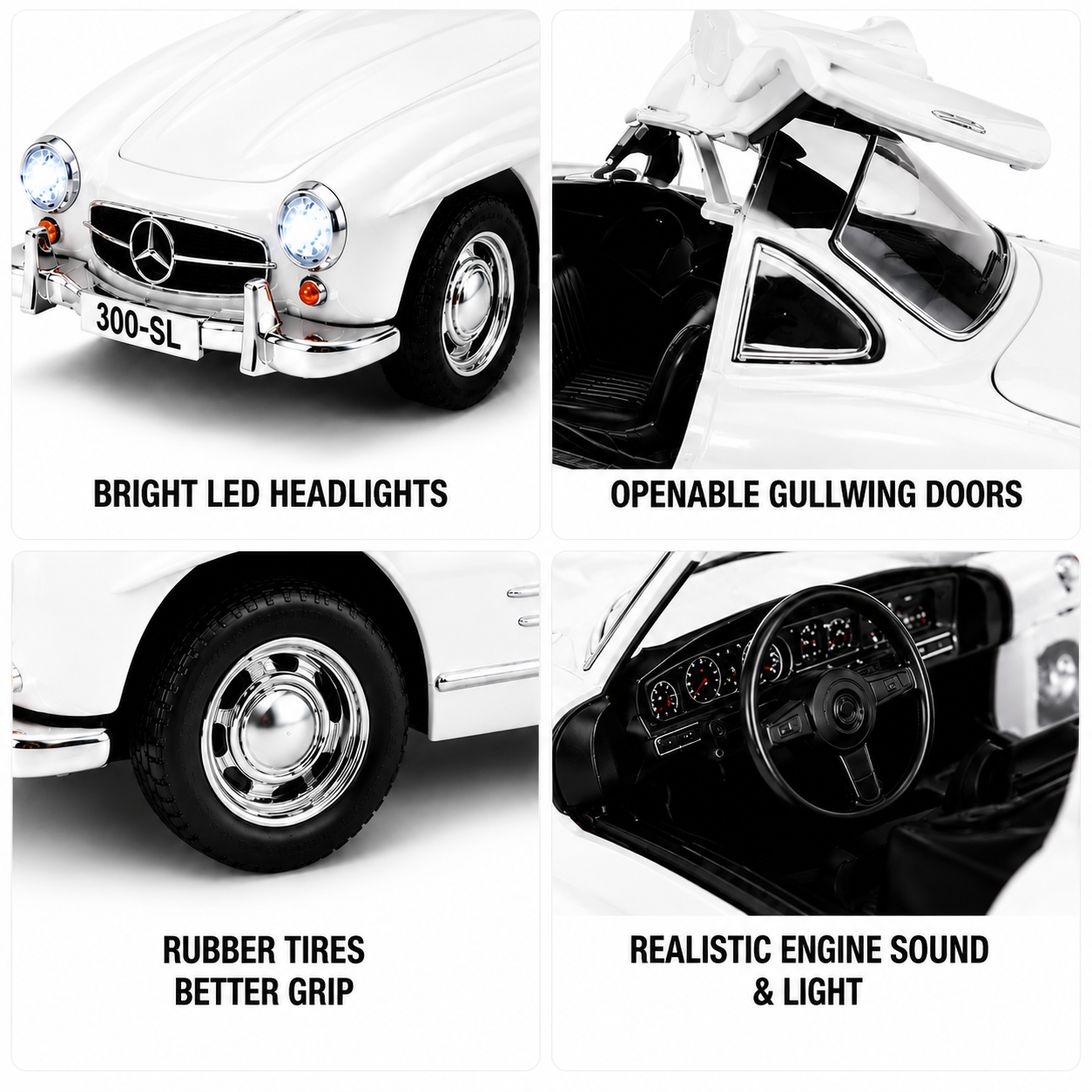 Classic Mercedes-Benz 300SL Die-Cast Model Car