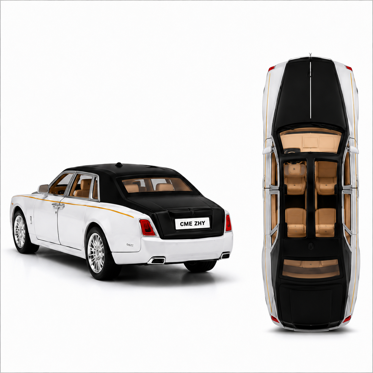 1:32 Luxury Die-Cast Sedan Model Car with Lights, Sound & Pull-Back Action
