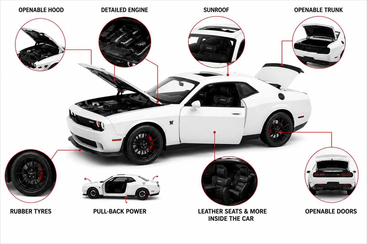 Die-Cast Muscle Car with Sound & Light