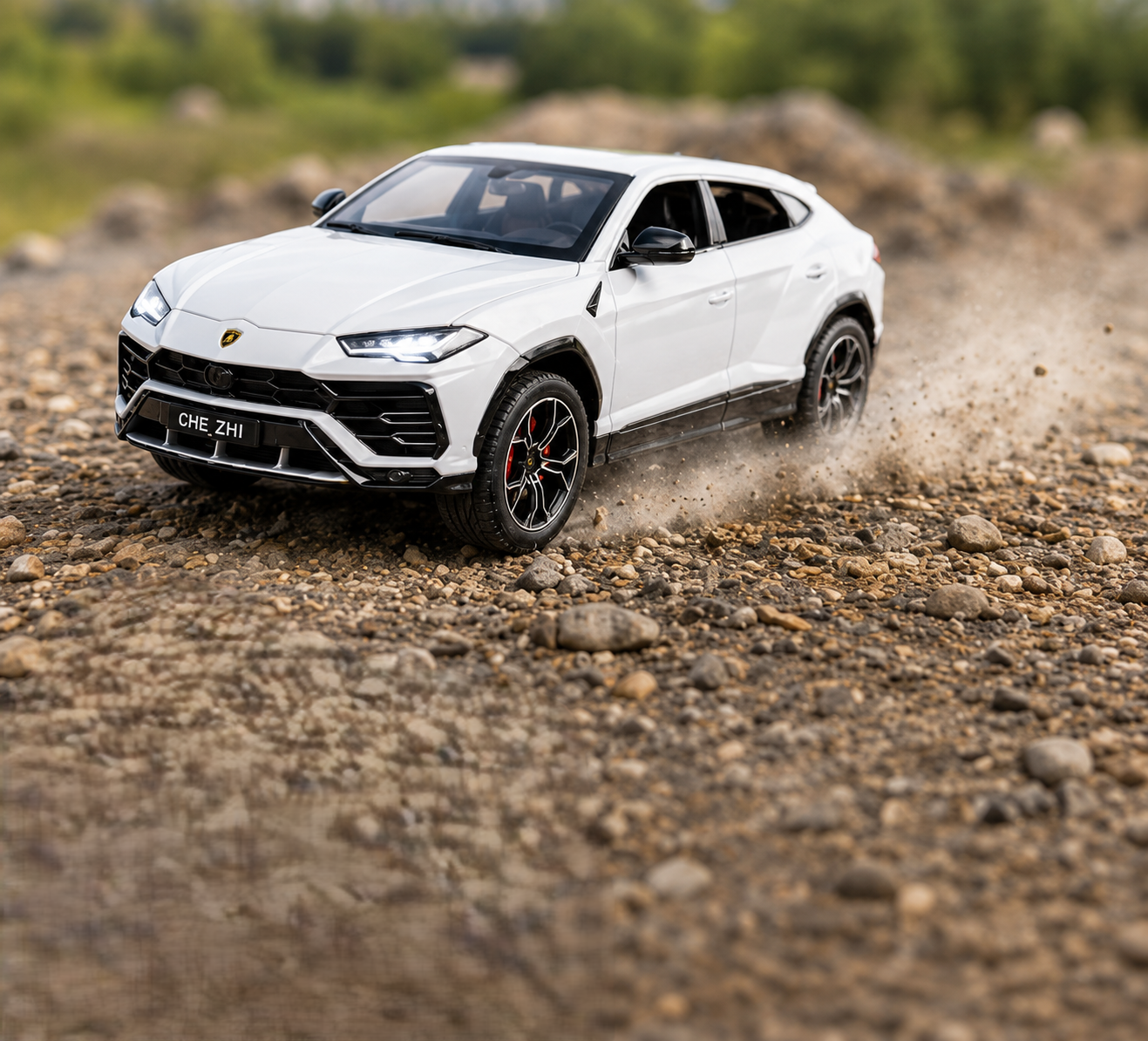 Die-Cast SUV Model Car with Sound & Light
