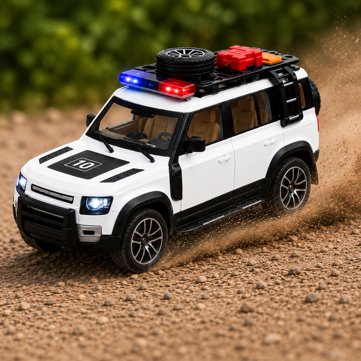 1:22 Scale Die-Cast Alloy SUV with Pull Back Action, Light & Sound