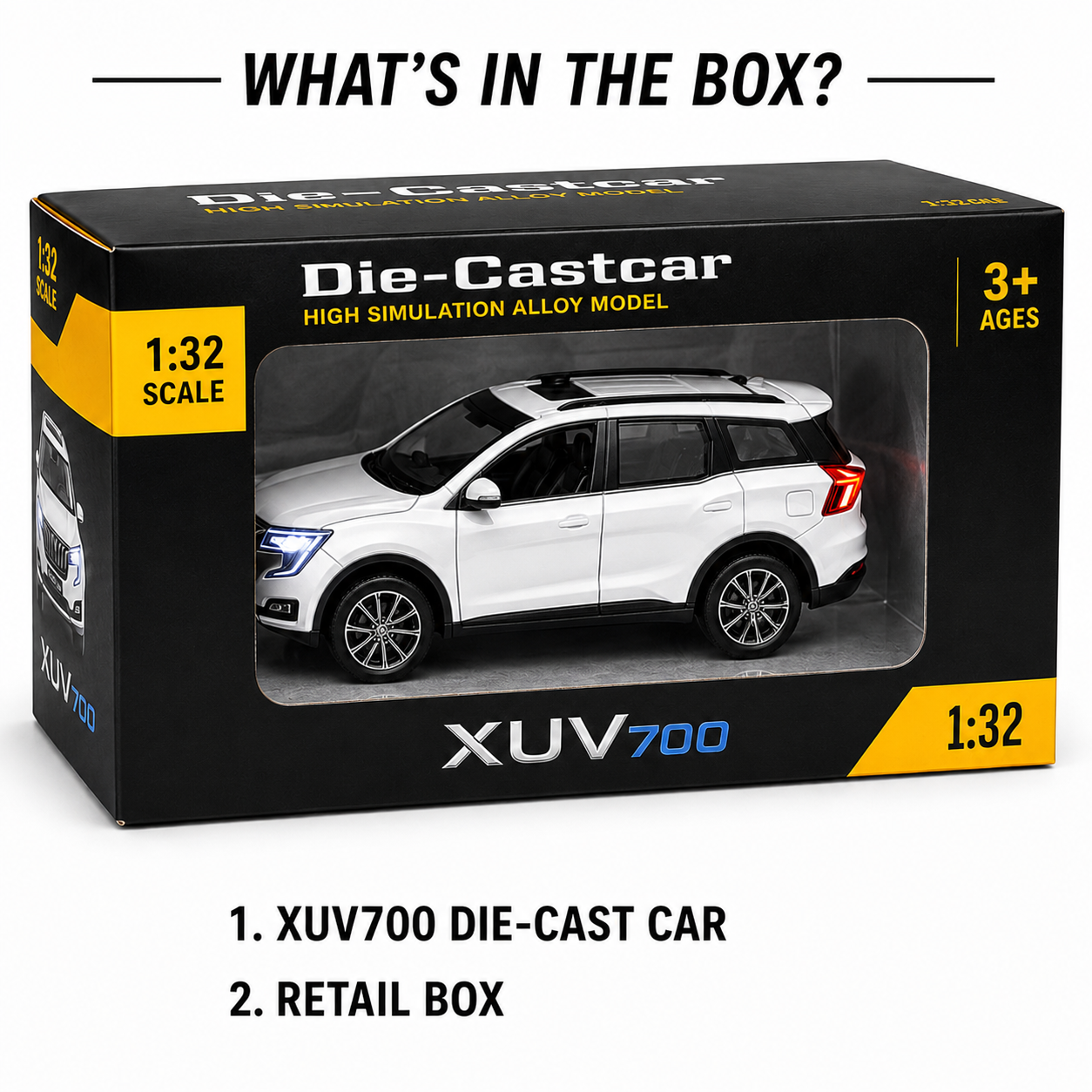 XUV700 1:32 Die-Cast Alloy Model Car