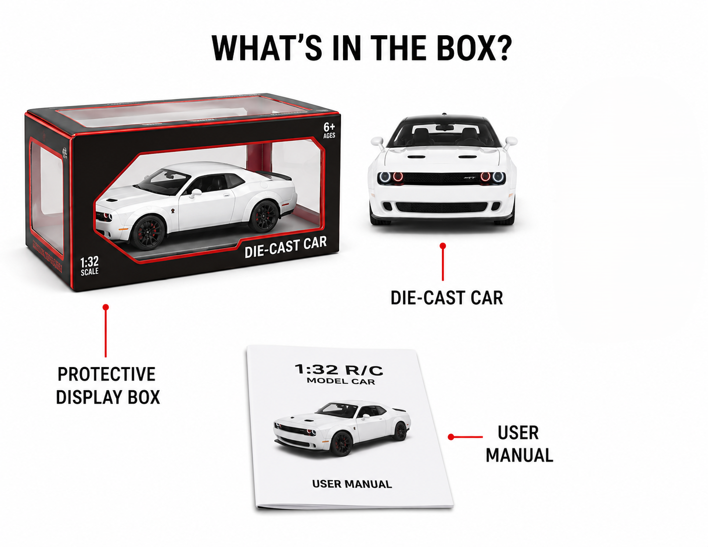 Die-Cast Muscle Car with Sound & Light