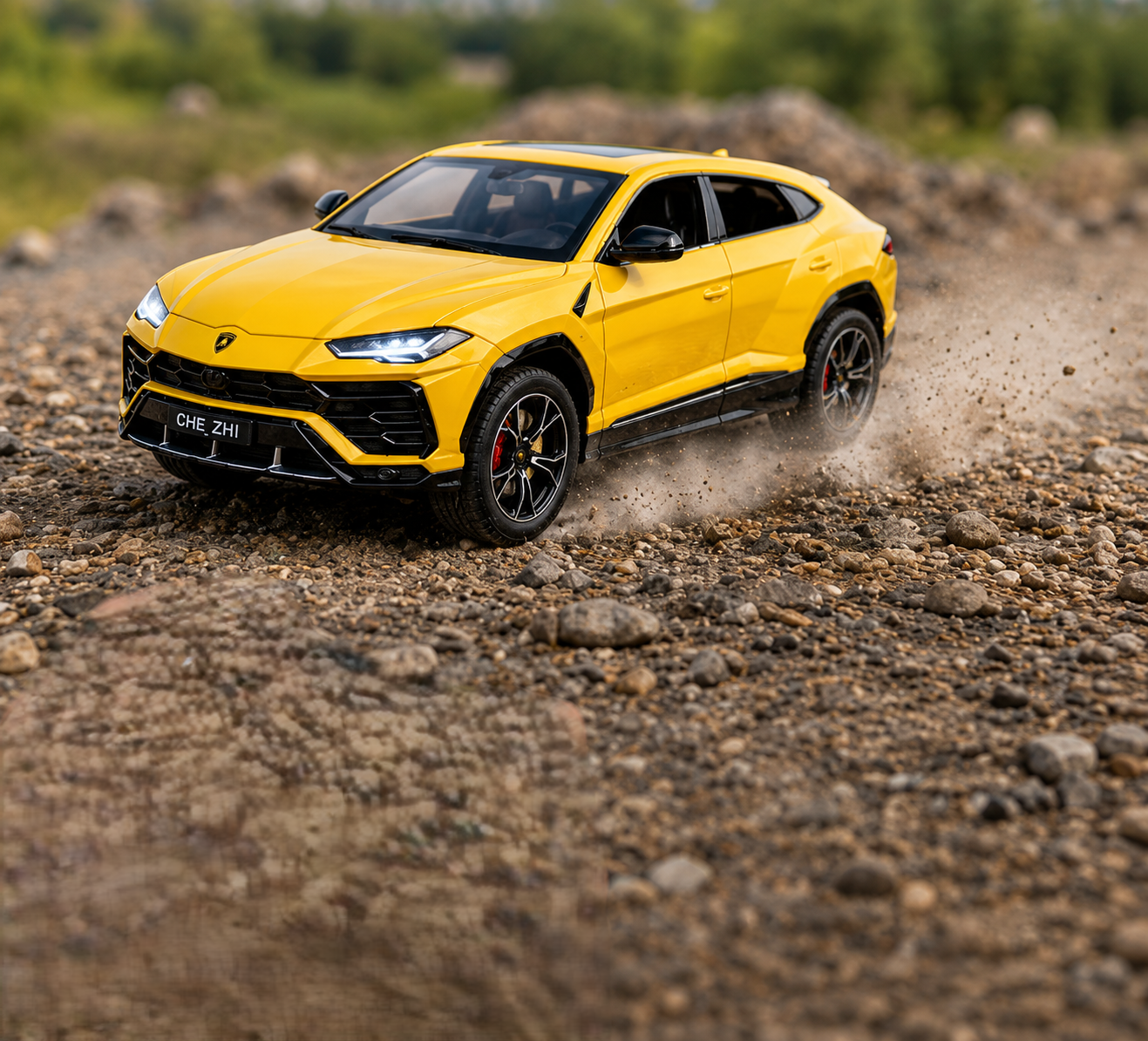 Die-Cast SUV Model Car with Sound & Light